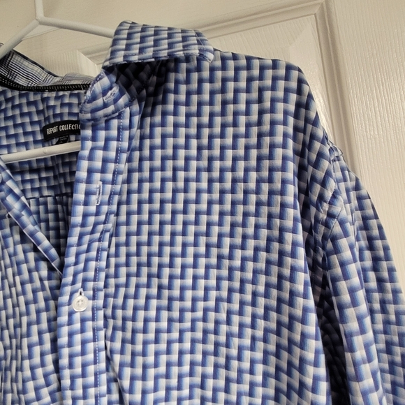 Report Collection blue dress shirt - Picture 3 of 10